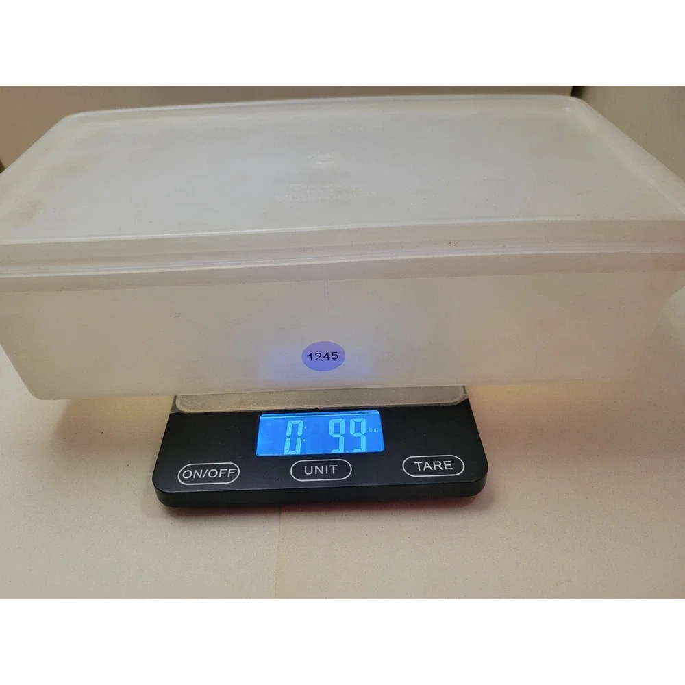 Vintage Tupperware Craker Keeper #677-1 and Lid # 678-3  Bacon and Meat Keeper
